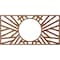 Ekena Millwork Hoover Wood Fretwork Pierced Ceiling Medallion, Walnut, 32"W x 16"H x 11 7/8"ID x 1/4"T CMWP32X16X0250HOWA - alternate 5